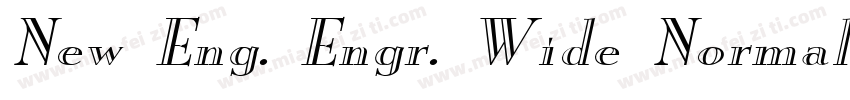New Eng. Engr. Wide Normal字体转换